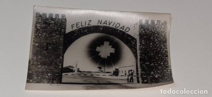 Militaria: ANTIGUA FOTOGRAFIA MILITAR DEL B.I.R - BIR N&ordm; 1 AAIUN SAHARA - LEGION ESPA&Ntilde;OLA - NAVIDAD A&Ntilde;OS 70