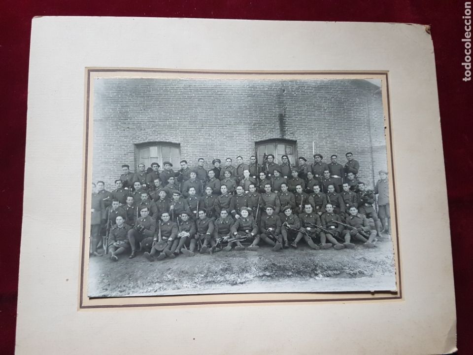 Militaria: Gran fotografia cuartel de ingenieros epoca republica