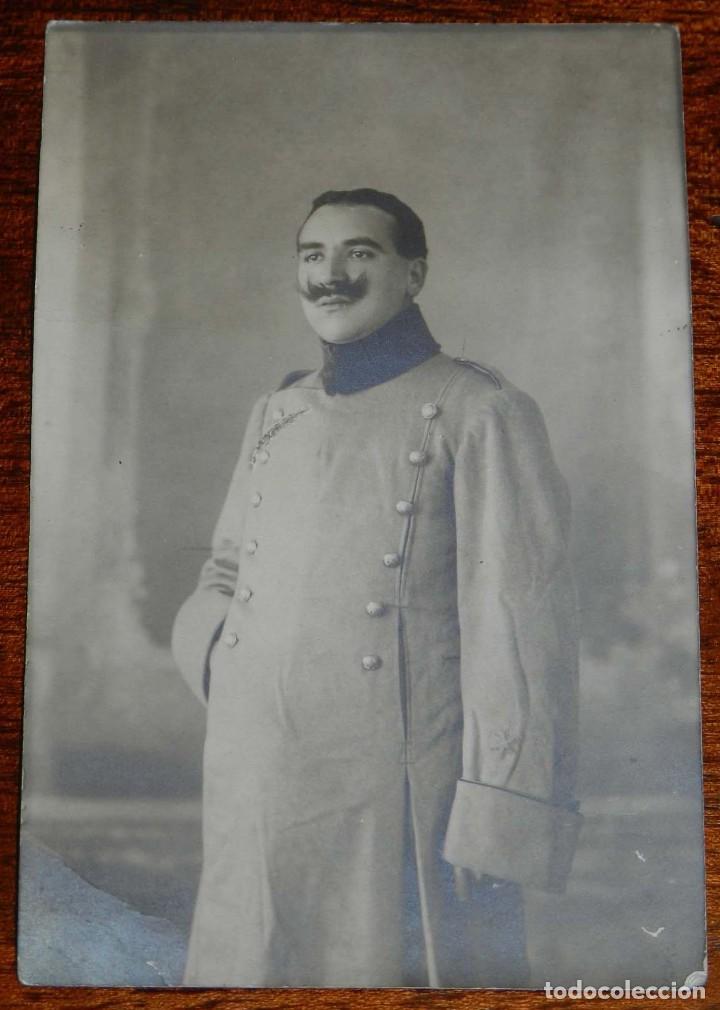 Militaria: FOTO POSTAL DE OFICIAL FRANCES, 19100 APROXIMADAMENTE, SIN CIRCULAR