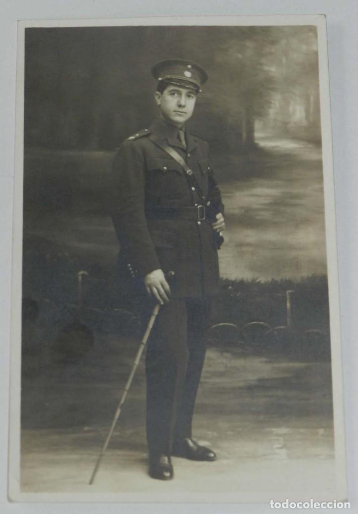 Militaria: FOTO POSTAL DE MILITAR FRANCES, PHOTO LEVALLOIS, MIDE 13,5 X 8,5 CMS.