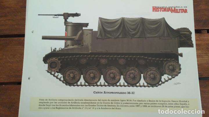 Militaria: LAMINA FICHA MILITAR CA&Ntilde;ON AUTOPROPULSADO M-37