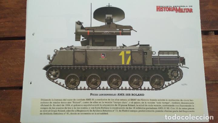 Militaria: LAMINA FICHA MILITAR PIEZA LANZAMISILES AMK-30R ROLAND