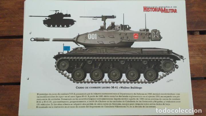 Militaria: LAMINA FICHA MILITAR CARRO DE COMBATE LIGERO M-41 WALKER BULLLOG