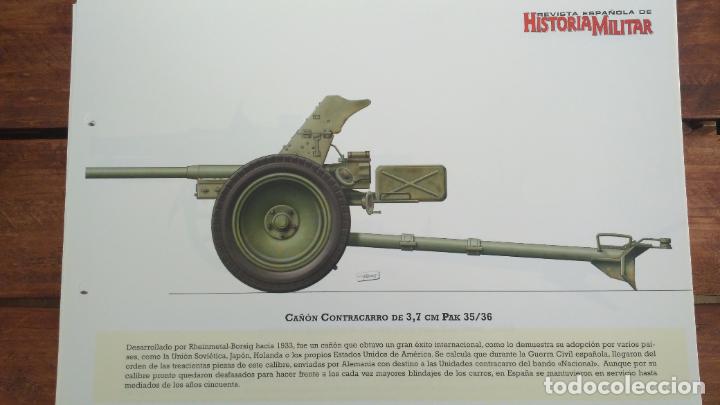 Militaria: LAMINA FICHA MILITAR CA&Ntilde;ON CONTRACARRO