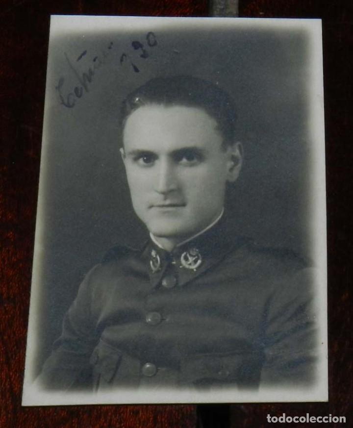Militaria: FOTOGRAFIA DE OFICIAL DE REGULARES, TETUAN A&Ntilde;O 1920, MIDE 5 X 3,5 CMS.