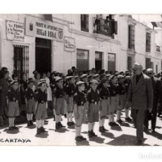 Militaria: CARTAYA.(HUELVA).- FRENTE DE JUVENTUDES. HOGAR SOCIAL. OJE. 13,5X9.