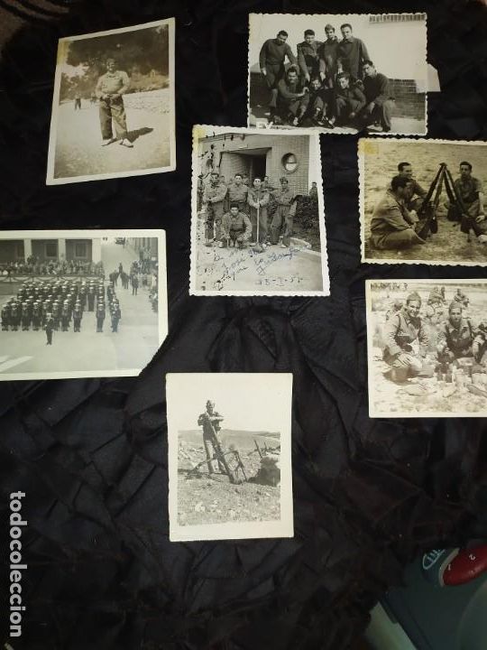 Militaria: LOTE FOTOGRAF&Iacute;AS SERVICIO MILITAR PATERNA 1957 LOS MOSQUETEROS MART&Iacute; TRENCO CARPESA PUCHAT GUARDIA