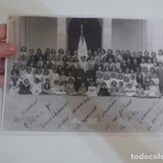 Militaria: ANTIGUA GRAN FOTOGRAFIA DE ACCION CATOLICA DE 1942 EN VILLANUEVA DE CASTELLON, DEDICADA AL CURA.. Lote 203952775