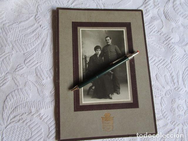 Militaria: ANTIGUA FOTOGRAFIA DE ESTUDIO MILITAR OFICIAL