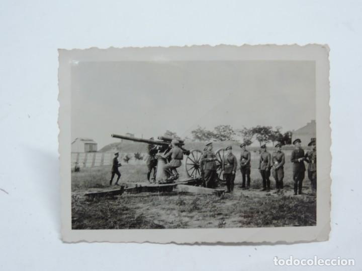 Militaria: FOTOGRAFIA DE BATERIA ANTIAEREA 7&acute;62, A&Ntilde;O 1933, FOTO CASA ROS, MIDE 8,5 X 6 CMS.