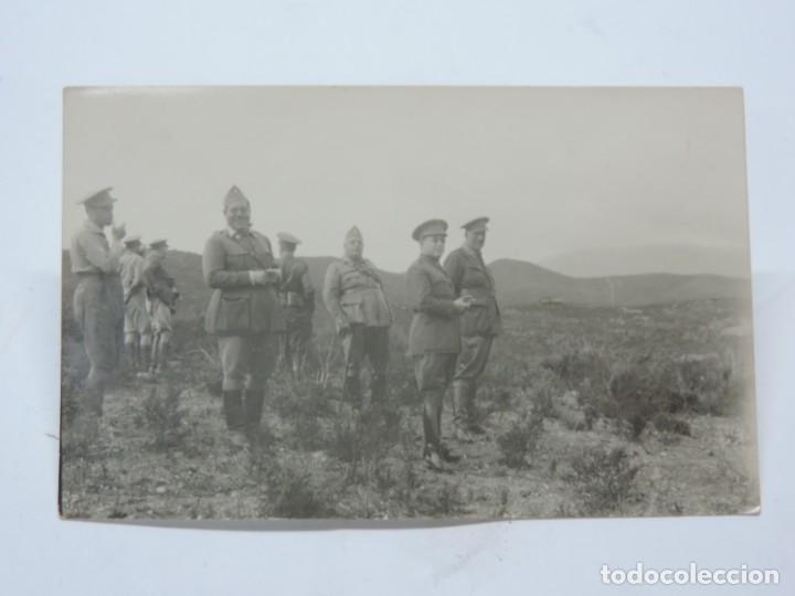 Militaria: FOTO POSTAL DE OFICIALES EN LAS ESCUELAS PRACTICAS EN RUICON DE MEDIK, MARRUECOS, NO CIRCULADA, ESCR