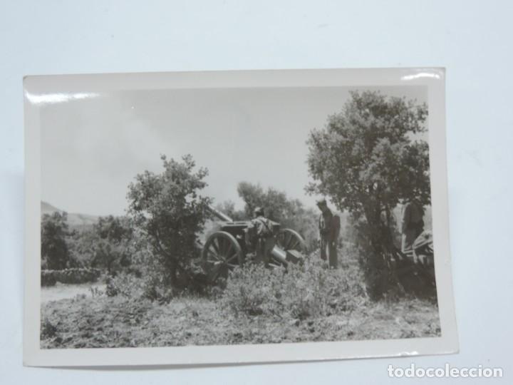 Militaria: FOTOGRAFIA DE BATERIA DISPARANDO, MIDE 13 X 9 CMS.