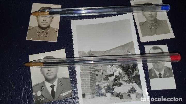 Militaria: 5 fotografias, oficial de la legion, de carnet y familiar
