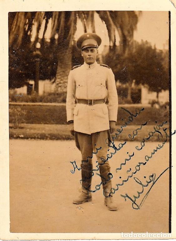 Militaria: Foto minutero de soldado argentino dedicada a su novia, mediados siglo XX - CLC