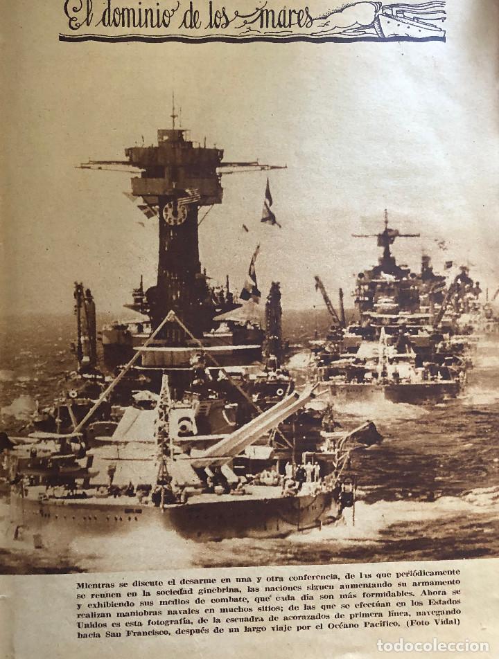 Militaria: Fotograf&iacute;a de prensa. Acorazados hacia San Francisco. Original a&ntilde;o 1935. 18 x 24 cm. Buen estado.