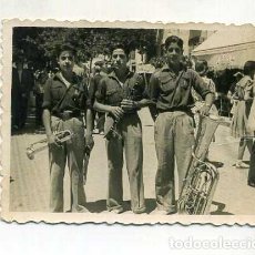 Militaria: FOTOGRAFÍA O.J.E FRENTE DE JUVENTUDES AÑO 1944 MÚSICOS LLANES FOTOGRAFO MADRID