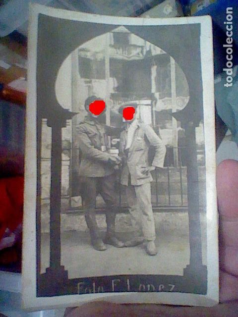 Military Antiques: CARLISTA SOLDADO BOINA O SIMILAR ANTIGUA FOTOGRAFIA PARTICULAR MILITAR DORSO POSTAL 14 X 9 CMS