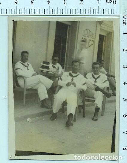 Militaria: MINUTERO FOTOGRAFIA MILITAR. SOLDADO MARINEROS SAN FERNANDO 1953