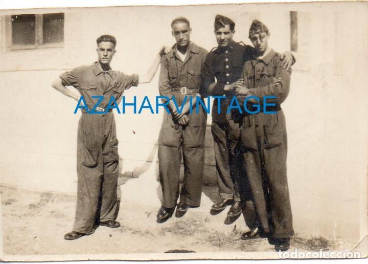 Military Antiques: ANTIGUA FOTOGRAFIA, SOLDADOS DE AVIACION, 84X56MM