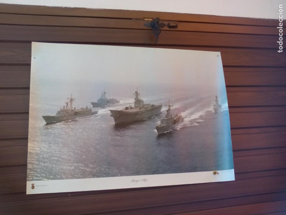 Military Antiques: GRUPO ALFA. ARMADA ESPA&Ntilde;OLA, 94 X 66,5 CM. GABINETE DE AJEMA FOTO POSTER