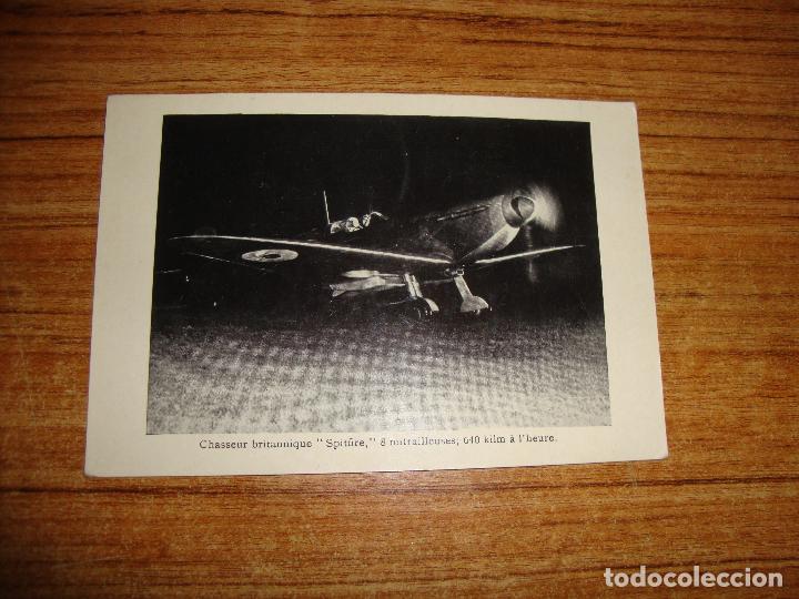 Militaria: ANTIGUA FOTO POSTAL AVION SPITFIRE 2 GUERRA MUNDIAL FRANCES