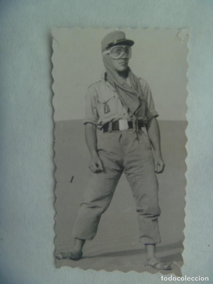 Militaria: LA LEGION : FOTO DE LEGIONARIO CON SIROQUERA Y GAFAS ANTIARENA