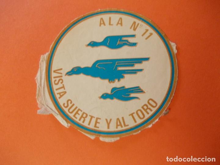 Militaria: Pegatina patrulla azul ALA N&ordm;11 Vista Suerte y al Toro