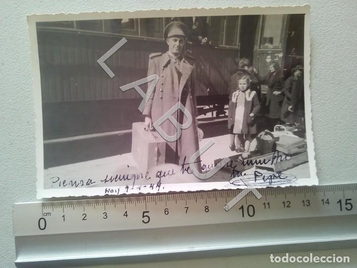 Militaria: 1944 SARGENTO MILITAR DE ALANIS (SEVILLA) FERROCARRIL COSTUMBRISTA FOTOGRAFIA C31