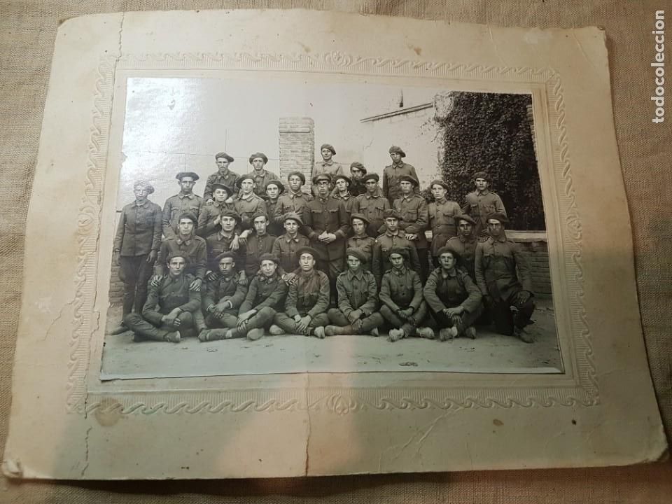Militaria: Gran foto soldados intendencia &eacute;poca republica