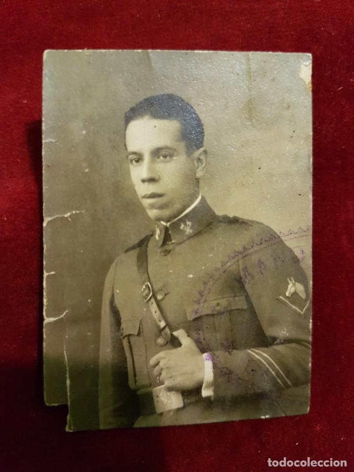 Military Antiques: Bonita foto sargento caballeria emblema caballo