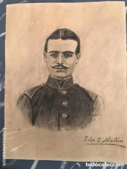 Militaria: ANTIGUO RETRATO A CABORCILLO SOLDADO EPOCA ALFONSO XII FOTO J MARTI