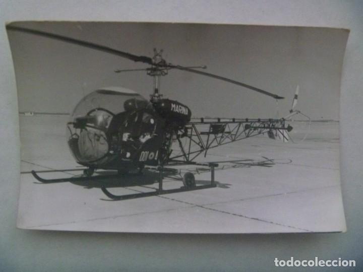 Military Antiques: AVIACION : FOTO DE HELICOPTERO DE LA MARINA ESPA&Ntilde;OLA , FUERZA AERO NAVAL