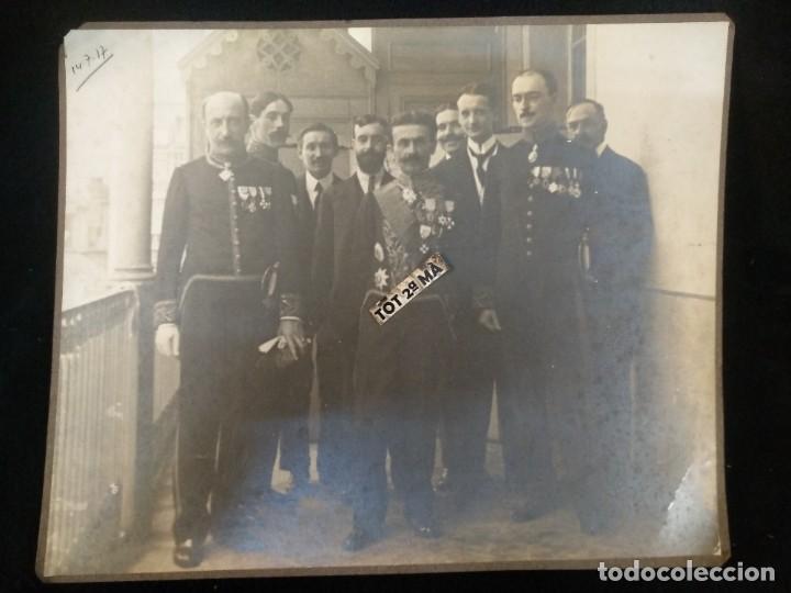 Militaria: Antigua fotograf&iacute;a Militar. 14/07/17. 28cm x 23cm