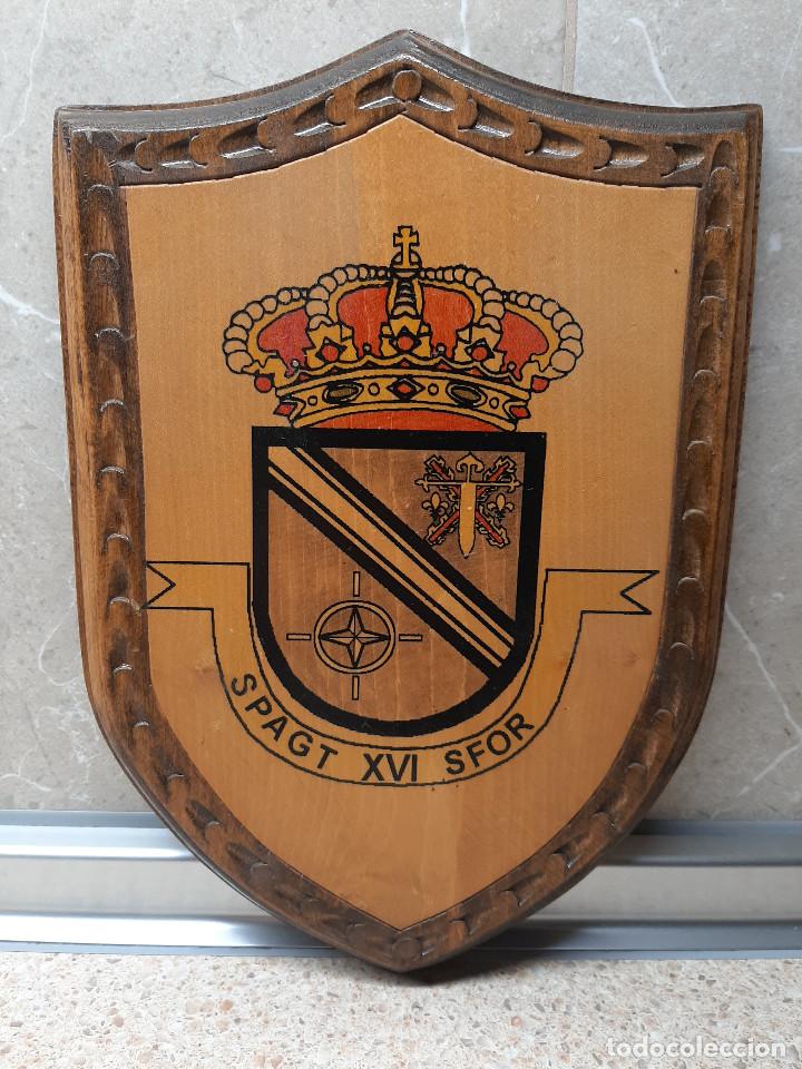 Militaria: METOPA MILITAR SPAGT XVI, BOSNIA-HERZEGOVINA 2001DEDICADA POR DETRAS POR EL CORONEL EN JEFE.