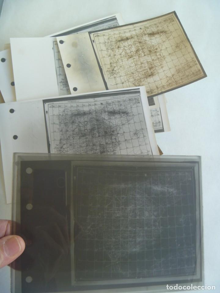 Militaria: AVIACION : LOTE DE 10 FOTOS ( IGUALES ) Y EL NEGATIVO DE CARTA AERONAUTICA DE LA PENINSULA IBERICA