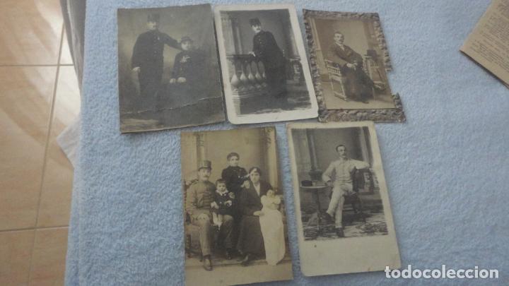 Militaria: ANTIGUO CONJUNTO 5 FOTOGRAFIAS.MILITAR.COLEGIO CARABINEROS SAN LORENZO ESCORIAL.1914.DANIEL NIVAS.