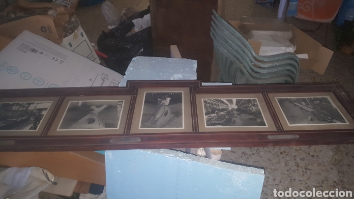 Militaria: 5 fotografias de Talleres de artilleria de la carraca y san carlos. espoletas. lanza cargas de profu