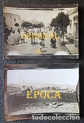 Militaria: (JX-210118)Dos fotografias albuminas Campa&ntilde;a del Rif .