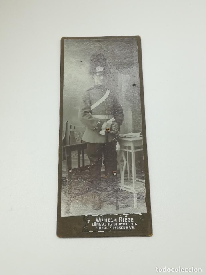Militaria: SOLDADO ALEMAN. FOTOGRAFIA DE WILHELM RIEGE. 5 X 12CM. VER