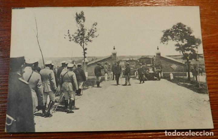 Militaria: POSTAL DE LA ACADEMIA DE ARTILLERIA, VISITA DE S.M. EL REY ALFONSO XIII, JUNIO DE 1913, FOT. LACOSTE