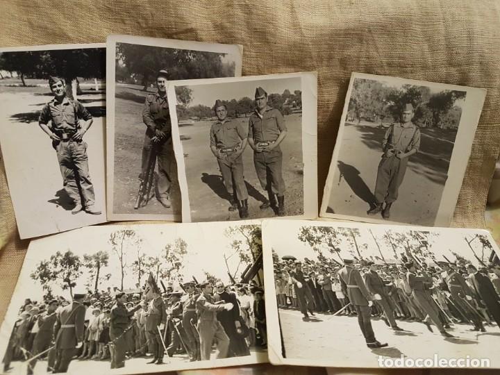 Militaria: Lote fotos soldados haciendo la mili jura bandera a&ntilde;os 70