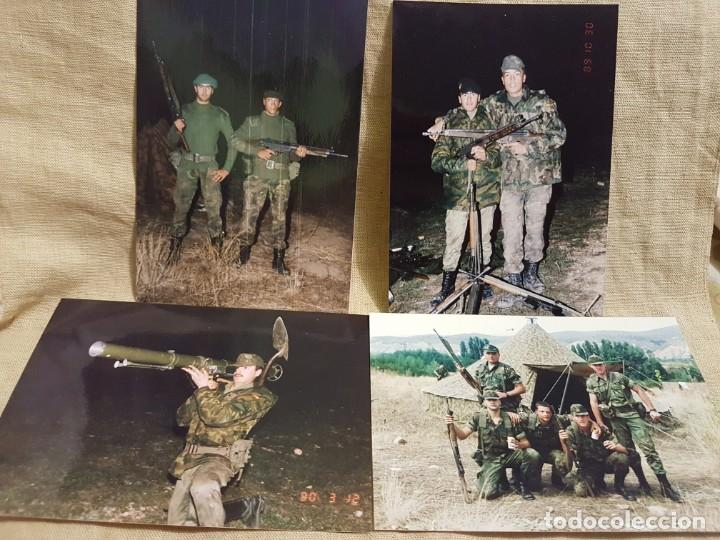 Military Antiques: Lote fotos soldados haciendo la mili 1989 bazooka