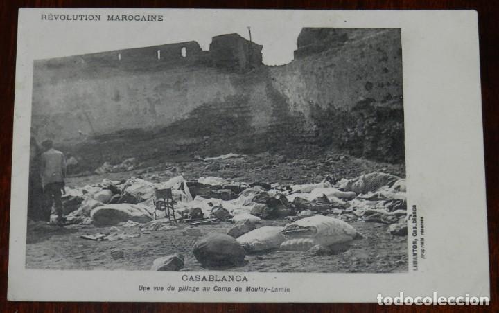 Military Antiques: POSTAL DE CASABLANCA, CAMP DE MOULAY-LAMIN, ED. LIMANTON, NO CIRCULADA, ESCRITA.
