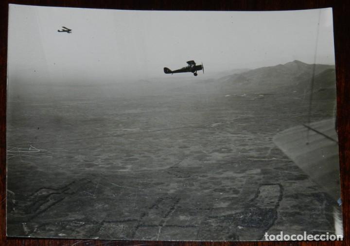 Military Antiques: FOTOGRAFIA DE AVIACION DE TROPAS ESPA&Ntilde;OLAS, CAMPA&Ntilde;A DEL RIF, MIDE 11 X 8 CMS.