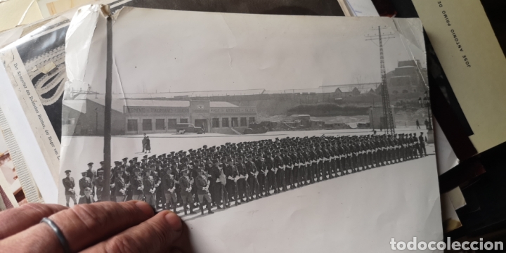 Militaria: Antigua fotograf&iacute;a del Regimiento de aviaci&oacute;n a&ntilde;os 40