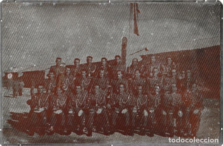 Military Antiques: Fotograf&iacute;a sobre placa de metal, Militares, cuartel, Espa&ntilde;a, hacia 1950-1960
