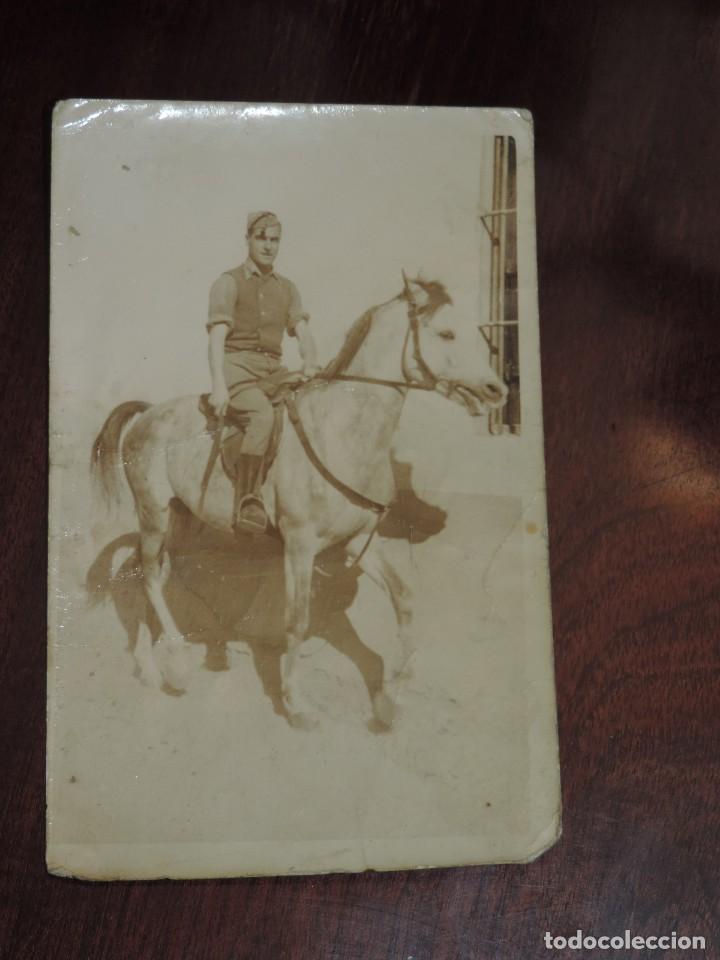 Military Antiques: FOTOGRAFIA DE SOLDADO A CABALLO, TAMA&Ntilde;O POSTAL.