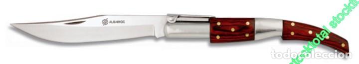 Militaria: Navaja KNIFE ARABE CARRACA N&ordm;1 Madera.10 cm Mango: Stamina Roja Inox Vi 01034