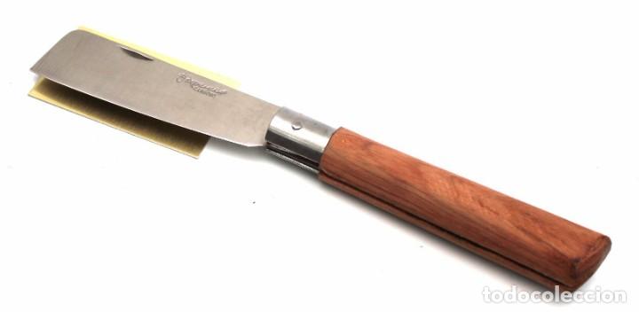 Militaria: Navaja Extreme&ntilde;a.Taponera.Inox. 8 cm Mango: Madera 01428