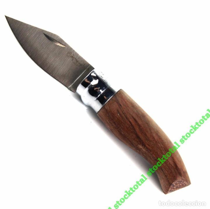 Militaria: Navaja EXTREME&Ntilde;A.Girolock.Punta inox.6cm Mango: Madera Virola: Aluminio H 01502